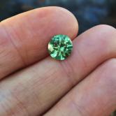 Large And Unheated Natural Green Montana Sapphire 2.91 Carats