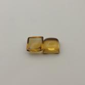 Pretty Color Honey Quartz Cabochon Squares 10.64 Carats
