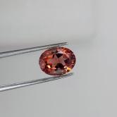 Oval Facet Pink Orange Tourmaline Nigeria 2.96 Carats