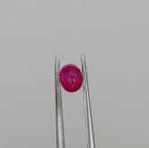 Natural Burmese Ruby - Vivid Red Oval Facet 0.67 Carats