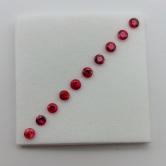 Red Natural Burmese Spinel Lot 2.5 mm 