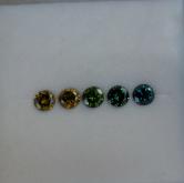 Pretty Multi-Color Diamond Suite 0.75 Carats