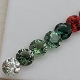 Quality Multi-Color Tourmaline Suite Nigeria 4.5 mm 3.42 Carats