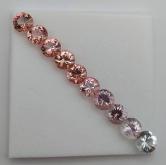 Quality Pink Tourmaline Suite Nigeria 4.5 mm 3.43 Carats