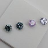 Well Cut Bright Montana Sapphire Suite 2.61 Carats 