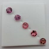 Pink Tourmaline Suite Nigeria 4.5 mm 1.57 Carats