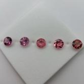 Pink Tourmaline Suite Nigeria 4.5 mm 1.57 Carats