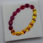 Thai Ruby Montana Sapphire Suite 3.86 Carats 