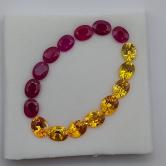 Thai Ruby Montana Sapphire Suite 3.86 Carats 