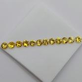 Well Cut Bright Yellow Montana Sapphire Suite 1.92 Carats 