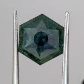 Large Natural Dark Blue Green Blue Montana Sapphire 5.34 Carats