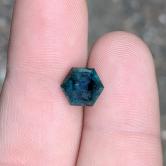 Large Natural Dark Blue Green Blue Montana Sapphire 5.34 Carats