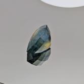 Large Natural Blue Montana Sapphire With Yellow Yolk 2.95 Carats