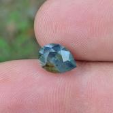 Large Natural Blue Montana Sapphire With Yellow Yolk 2.95 Carats