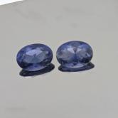 Fine Color Cordierite - Iolite Pair Tanzania 1.40 Carat