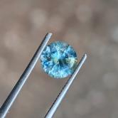Super Moody Natural Blue Green yellow Montana Sapphire 1.02 Carats