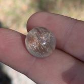 Very Pretty Golden Rutile Quartz Cabochon 18.44 Carats