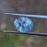 Well Cut Light Blue Montana Sapphire 3.43 Carats
