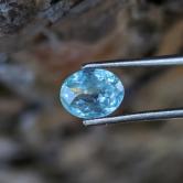 Well Cut Light Green To Blue Montana Sapphire 1.28 Carats